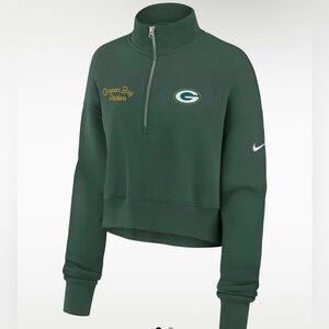 Nike Green Bay Packers Women's NFL Cropped 1/4-Zip
Sweatshirt size  XXL NEW Tag